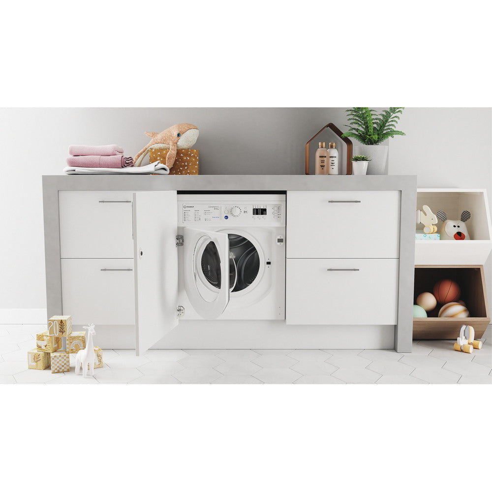 Indesit BIWDIL861485 8kg Integrated Washer Dryer White