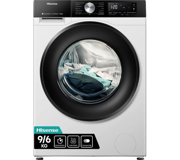 Hisense 3S Series WD3S9043BW3 WiFi-enabled 9kg Washer Dryer - White