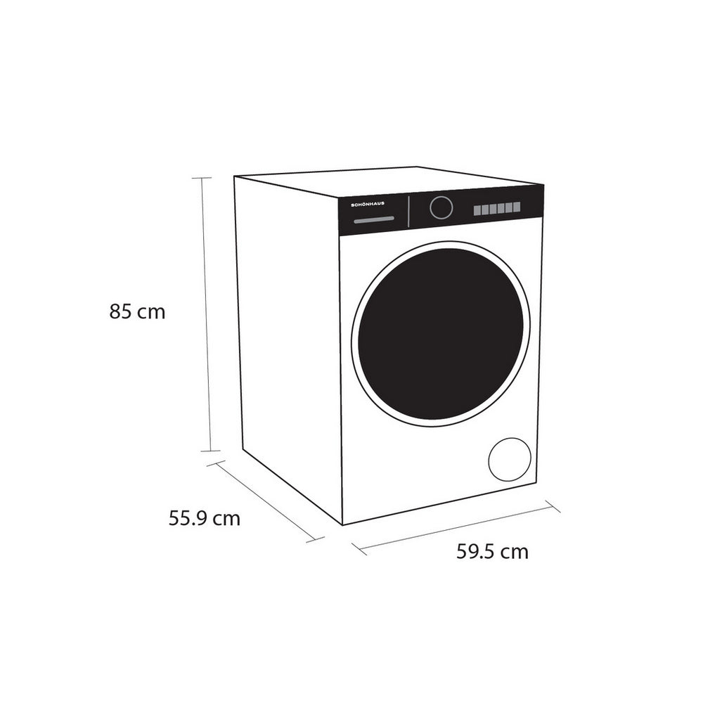 Schonhaus WDSF0110614AW 10+6kg 1400 Spin Washer Dryer White