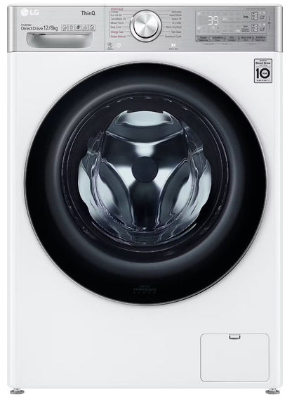 LG V11 FWV1128WTSA EZDispense 12kg/8kg Freestanding Washer Dryer
