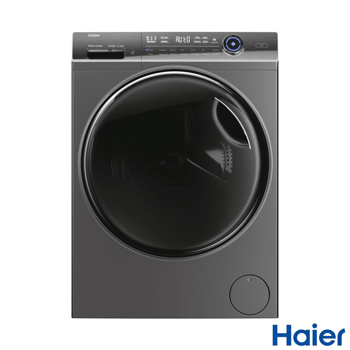 Haier I-Pro Series 7 HWD10BD14979SNUK, 10/6kg Washer Dryer, D Rated in Graphite