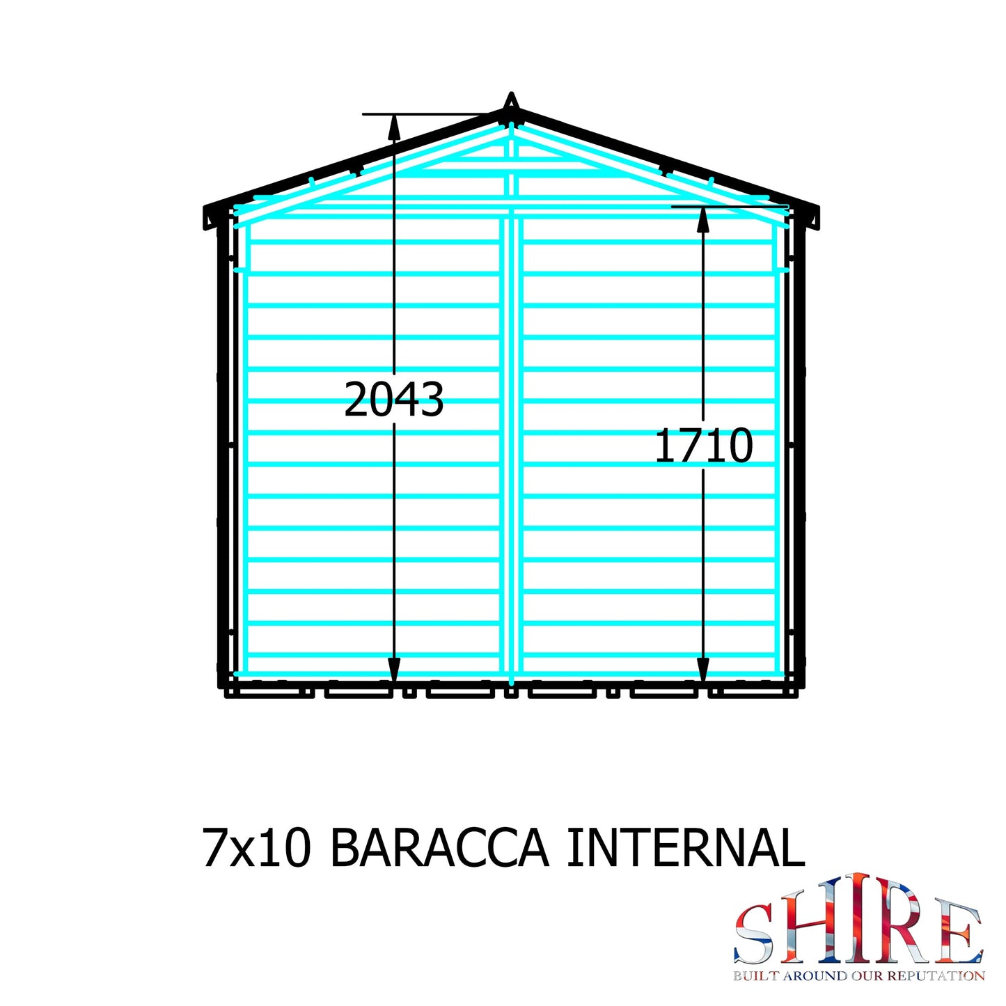 Shire Barraca 10ft x 7ft Shiplap Shed