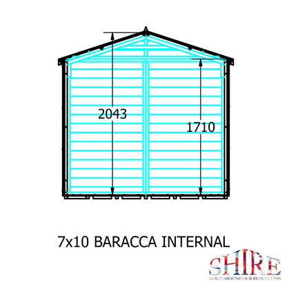 Shire Barraca 10ft x 7ft Shiplap Shed