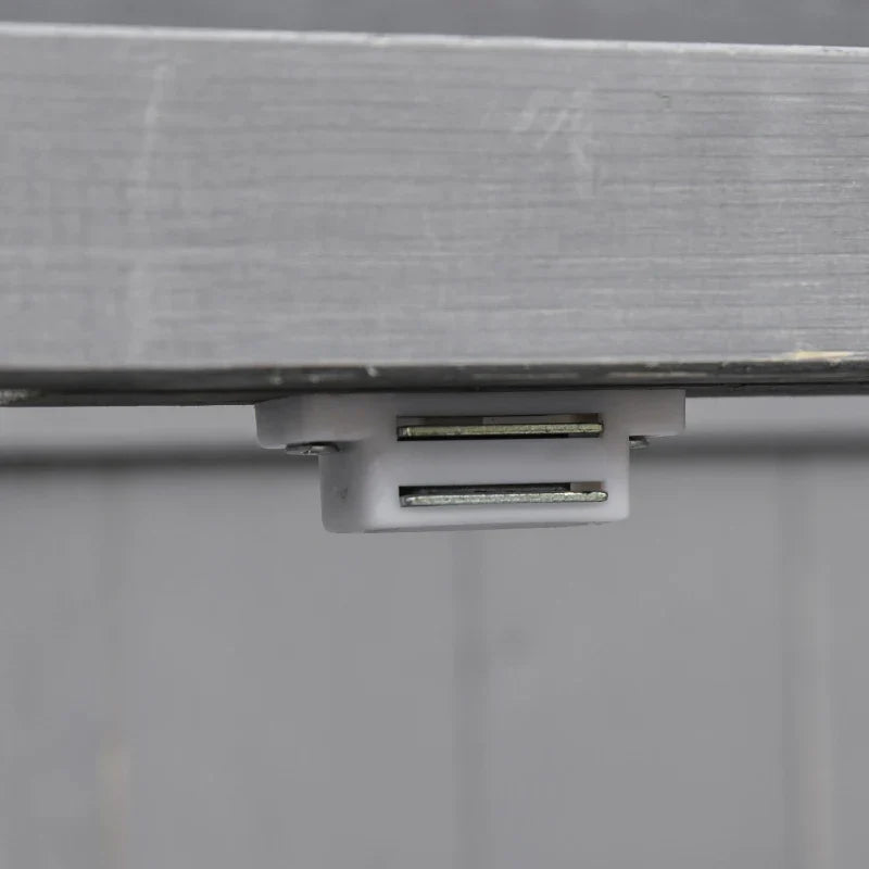 Wooden Garden Shed with Hinged Roof and Removable Shelf Outdoor Tool Storage Cabinet Double Doors 74x43x88cm Grey