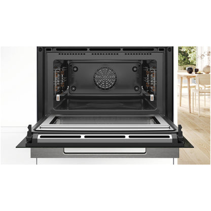 Bosch CMG778NB1 Series 8 45L Built-In Combi Microwave - Black