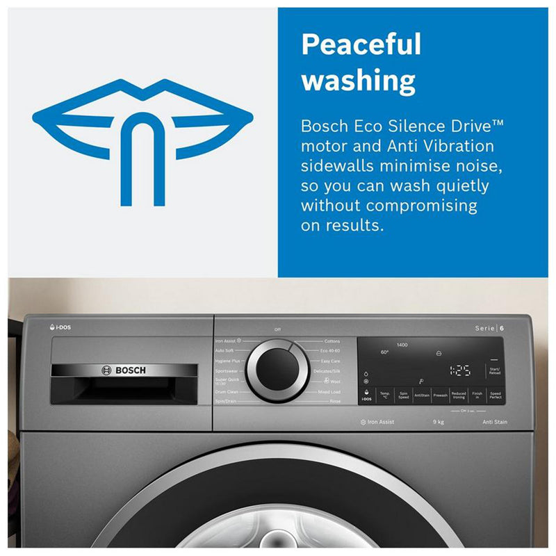 Bosch Series 6 WGG24400GB 9kg 1400 Spin Washing Machine White - Clearance