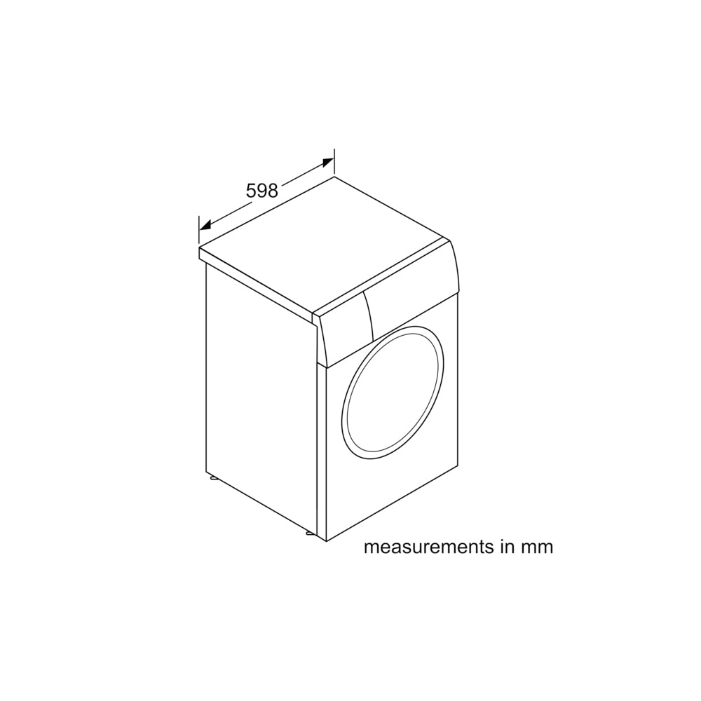 Bosch WGB256A1GB Series 8 i-DOS WiFi enabled 10kg 1400 Spin Washing Machine White