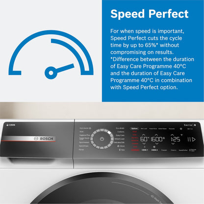 Bosch WGB256A1GB Series 8 i-DOS WiFi enabled 10kg 1400 Spin Washing Machine White