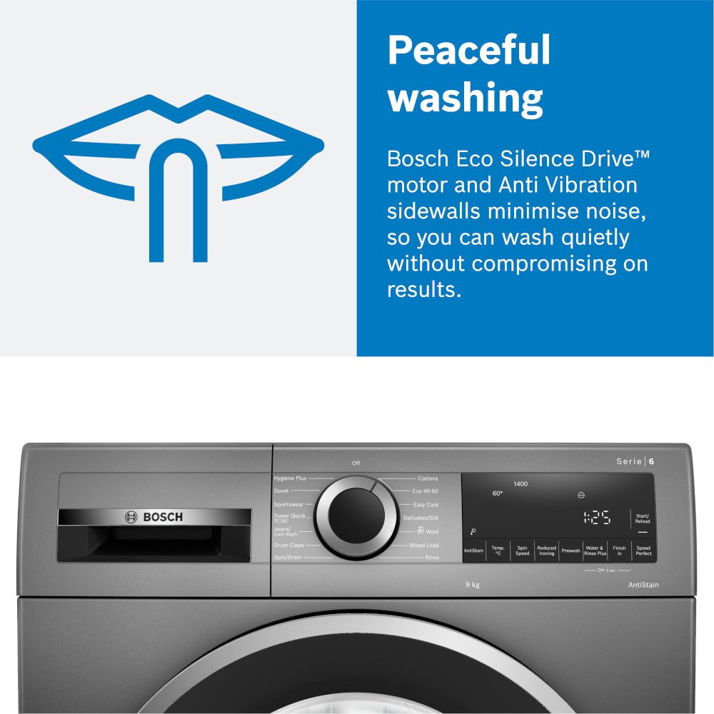 Bosch WGB256A1GB Series 8 i-DOS WiFi enabled 10kg 1400 Spin Washing Machine White