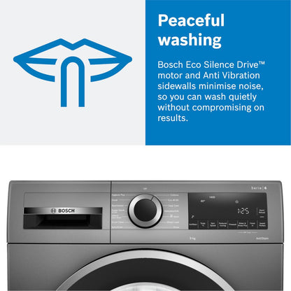 Bosch WGB256A1GB Series 8 i-DOS WiFi enabled 10kg 1400 Spin Washing Machine White