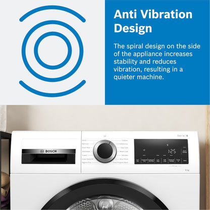 Bosch WGB256A1GB Series 8 i-DOS WiFi enabled 10kg 1400 Spin Washing Machine White