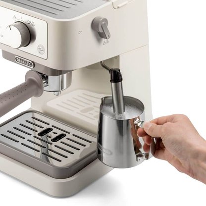 De'Longhi EC260.CR Stilosa Traditional Barista Pump Manual Espresso Coffee Machine Cream