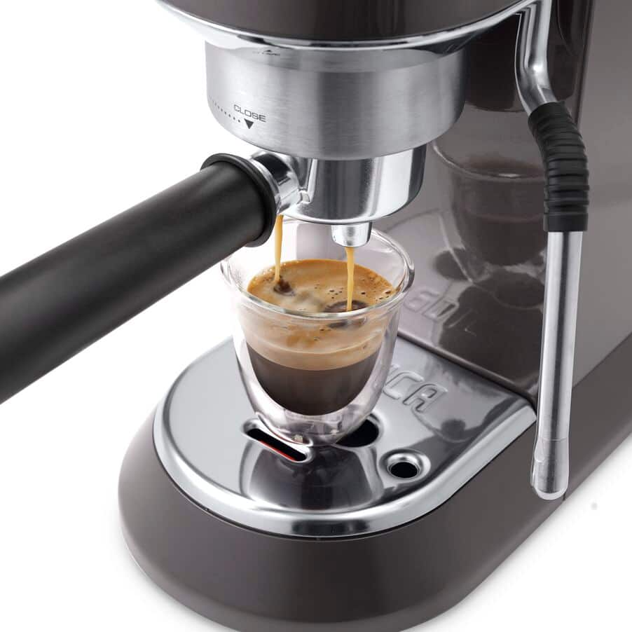 De'Longhi EC885.GY Dedica Arte Manual Espresso Coffee maker with Milk Frother - Grey