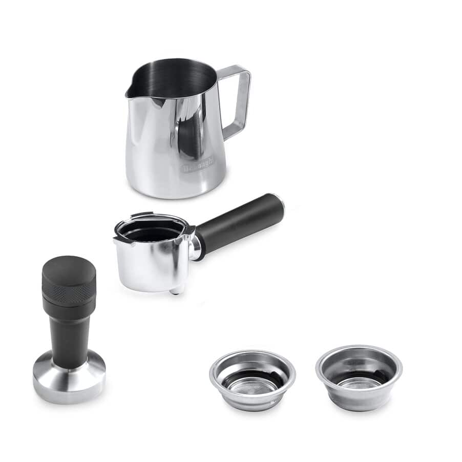 De'Longhi EC885.GY Dedica Arte Manual Espresso Coffee maker with Milk Frother - Grey