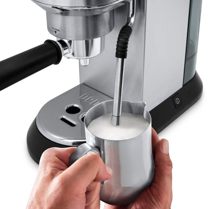 De'Longhi EC885.M Dedica Arte Manual Espresso Coffee maker with Milk Frother - Silver