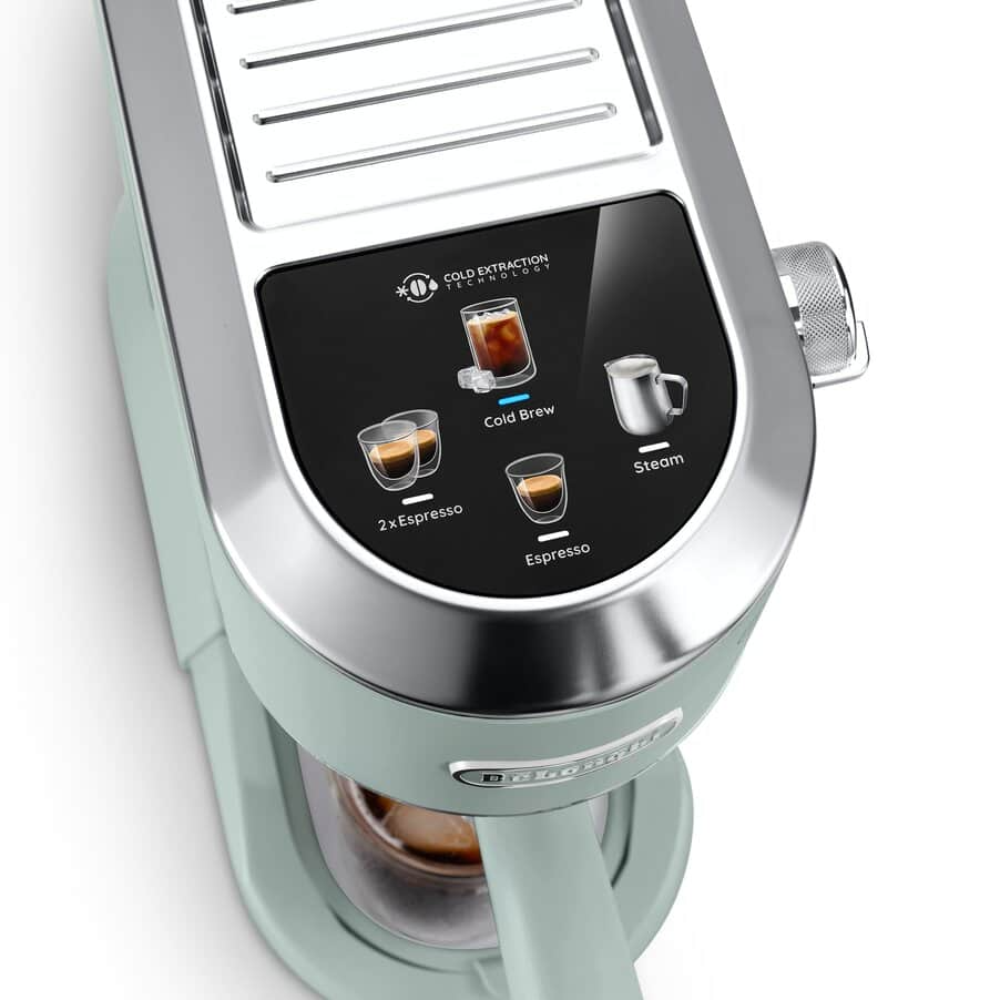 De'Longhi EC890.GR Dedica Duo with Advanced Milk Steam Wand Manual Espresso Machine Green