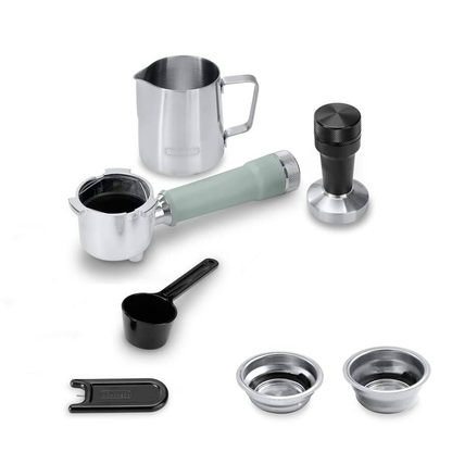De'Longhi EC890.GR Dedica Duo with Advanced Milk Steam Wand Manual Espresso Machine Green