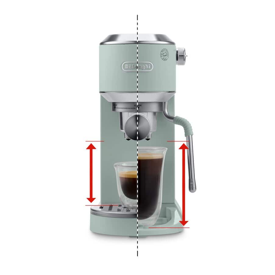 De'Longhi EC890.GR Dedica Duo with Advanced Milk Steam Wand Manual Espresso Machine Green