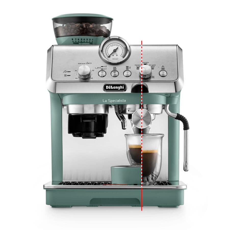 De'Longhi EC9155.GR La Specialista Arte Compact Manual Bean to Cup Coffee Machine Green