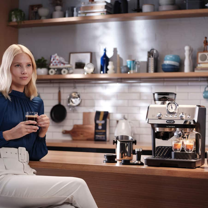 De'Longhi EC9155.MB La Specialista Arte Compact Manual Bean to Cup Espresso Coffee Machine Black