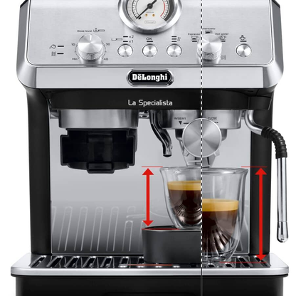 De'Longhi EC9155.MB La Specialista Arte Compact Manual Bean to Cup Espresso Coffee Machine Black