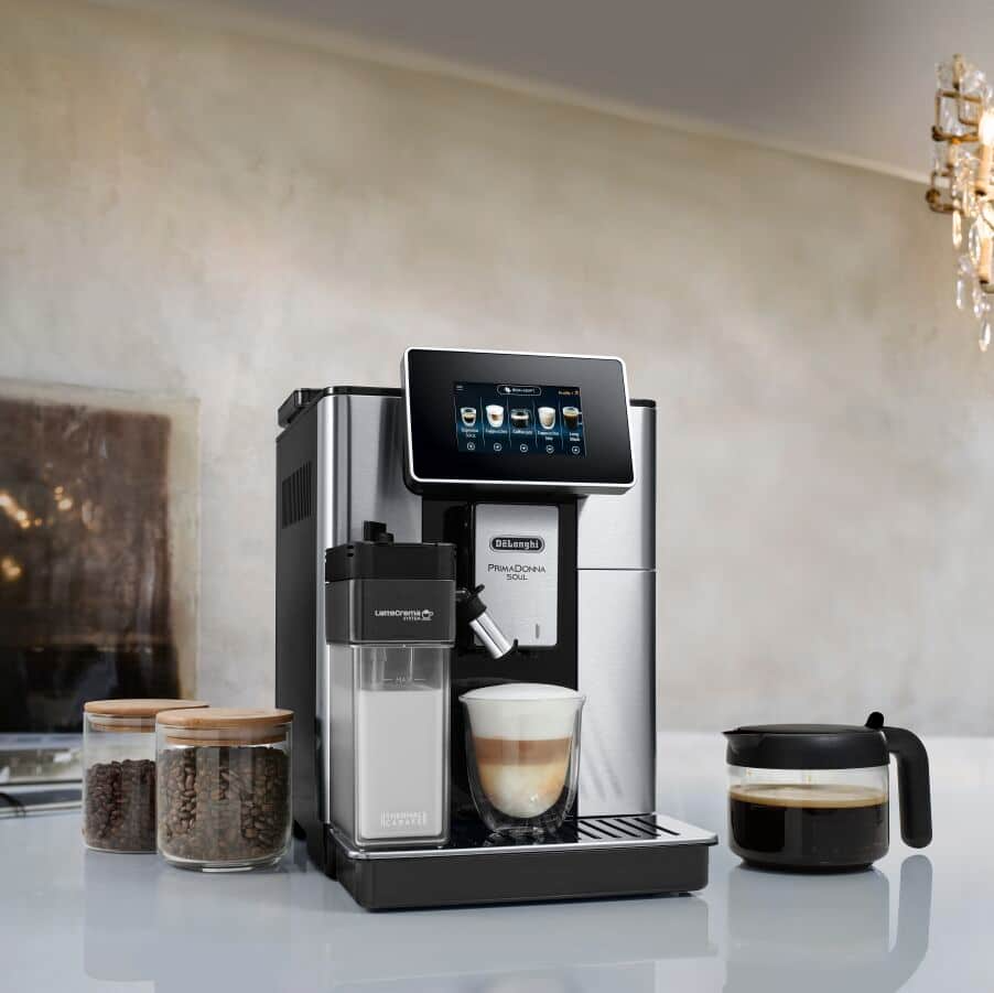 De'Longhi ECAM610.75.M Primadonna Soul Fully Automatic Bean to Cup Coffee Machine Metal Black
