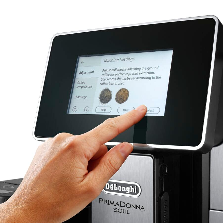 De'Longhi ECAM610.75.M Primadonna Soul Fully Automatic Bean to Cup Coffee Machine Metal Black
