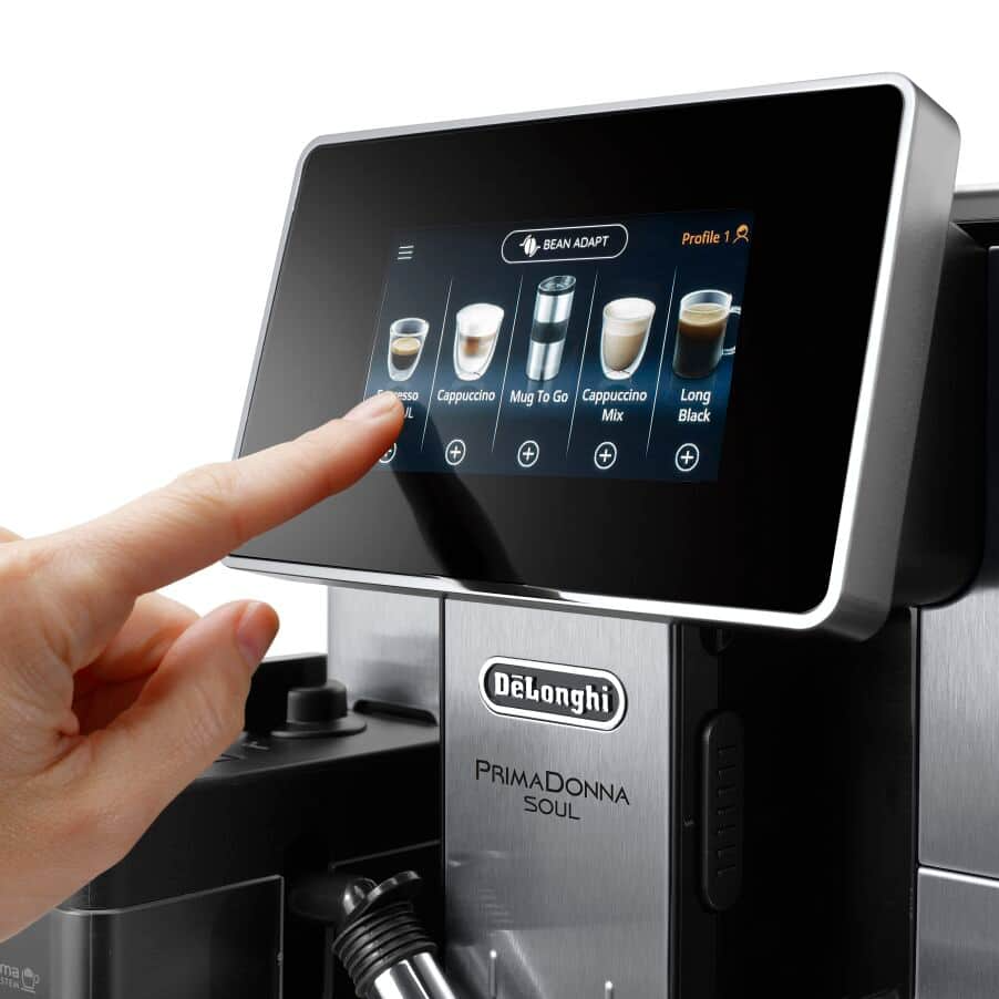 De'Longhi ECAM610.75.M Primadonna Soul Fully Automatic Bean to Cup Coffee Machine Metal Black