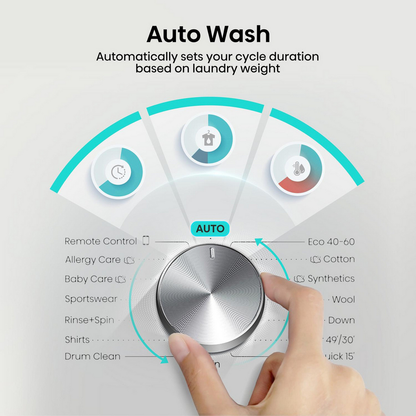 Hisense 3S Series WF3S1043BW3 WiFi-Enabled 10.5kg 1400 Spin Freestanding Washing Machine White