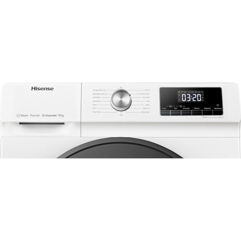 Hisense WFQA1014EVJM 3 Series 10kg 1400 Spin Freestanding Front Load Washing Machine White