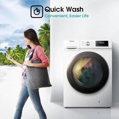 Hisense WFQA1014EVJM 3 Series 10kg 1400 Spin Freestanding Front Load Washing Machine White