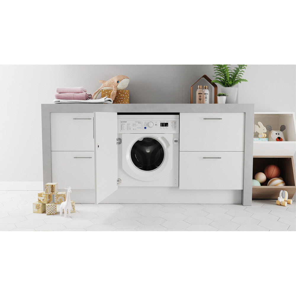 Indesit BIWDIL861485 8kg Integrated Washer Dryer White