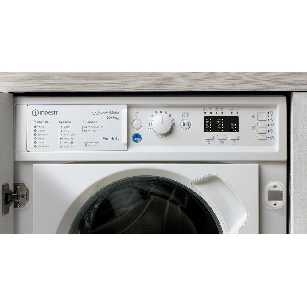 Indesit BIWDIL861485 8kg Integrated Washer Dryer White