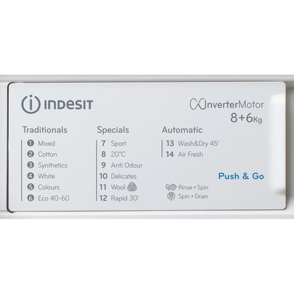 Indesit BIWDIL861485 8kg Integrated Washer Dryer White