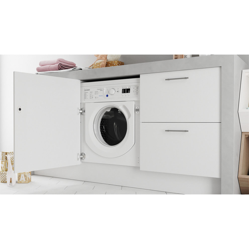 Indesit BIWDIL861485 8kg Integrated Washer Dryer White