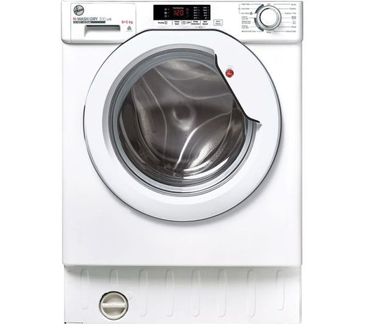 Hoover H-Wash 300 HBD 485D2E Integrated 8kg Washer Dryer - White