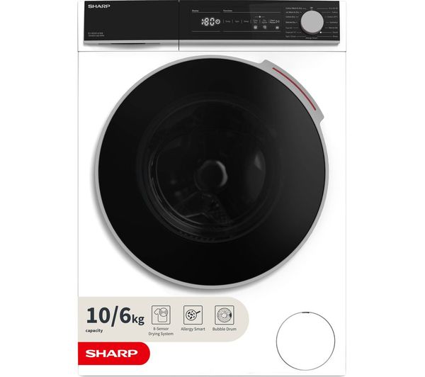 Sharp ES-NDH014CWB-EN 10kg Washer Dryer - White