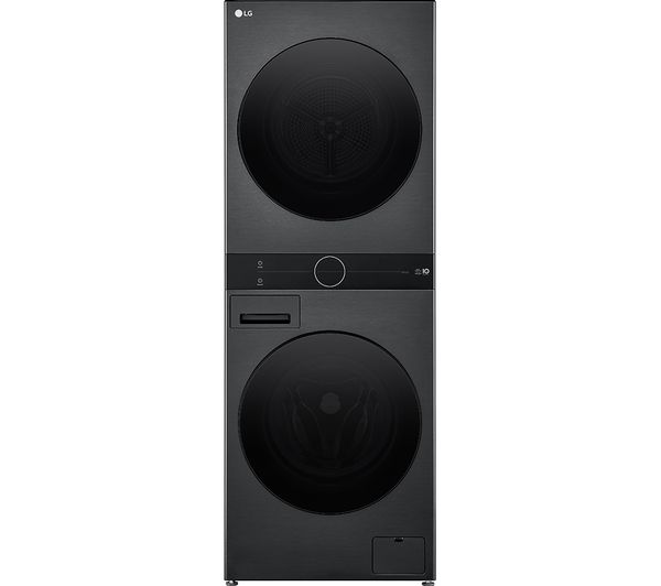 LG WashTower WT1210BBTN1 WiFi-enabled 12kg Washer Dryer - Black