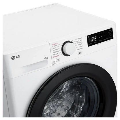 LG F4Y510WBLN1 10kg Steam 1400 Spin Freestanding Front Load Washing Machine White - A Rated