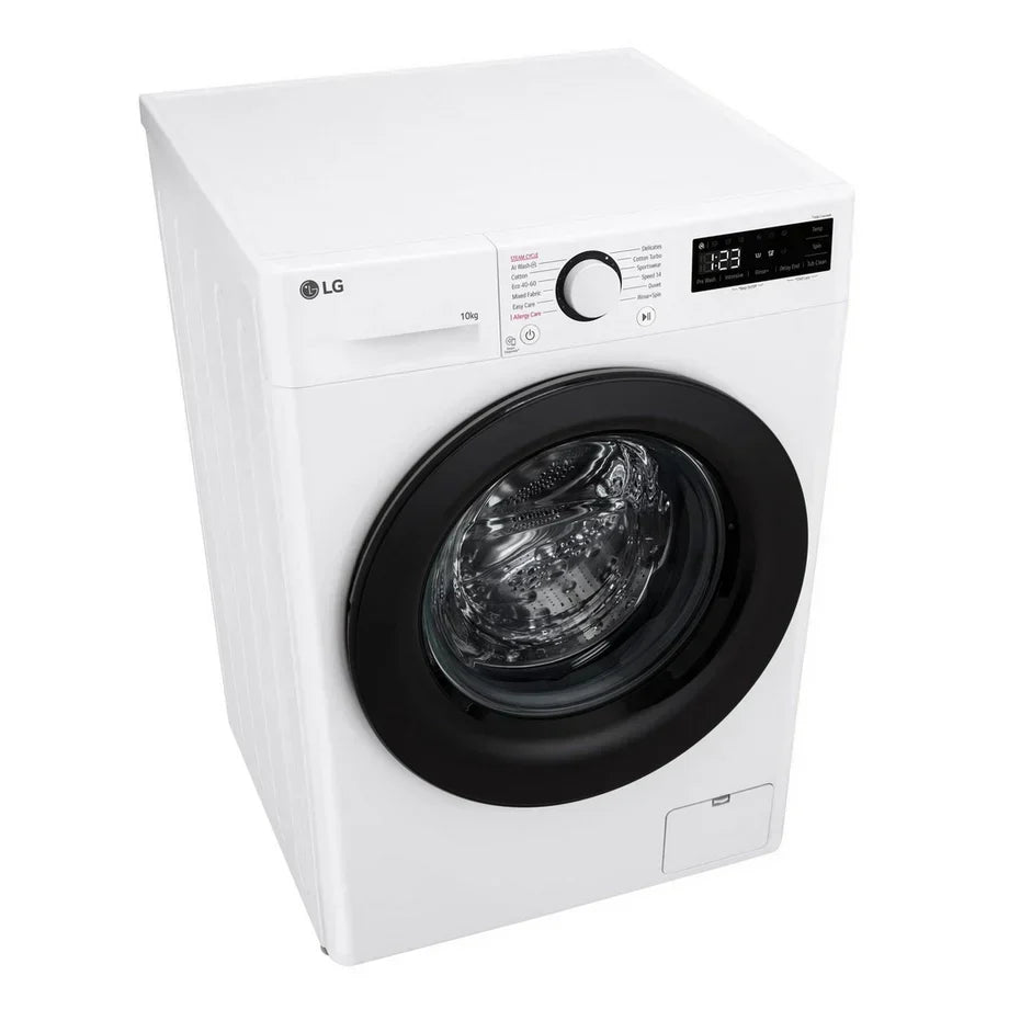 LG F4Y510WBLN1 Washing Machine Front Load 10kg 1400 Spin White - Clearance
