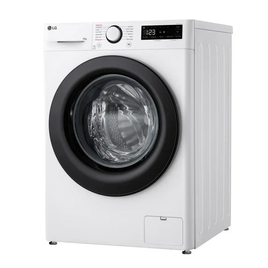 LG F4Y510WBLN1 Washing Machine Front Load 10kg 1400 Spin White - Clearance