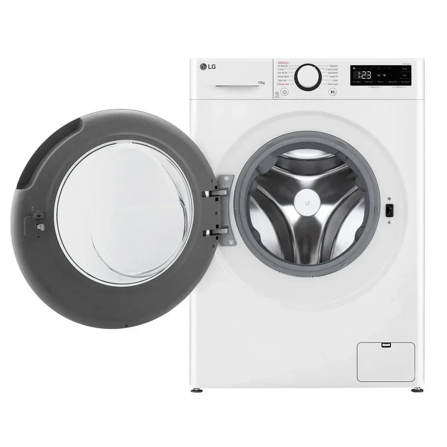 LG F4Y510WBLN1 Washing Machine Front Load 10kg 1400 Spin White - Clearance