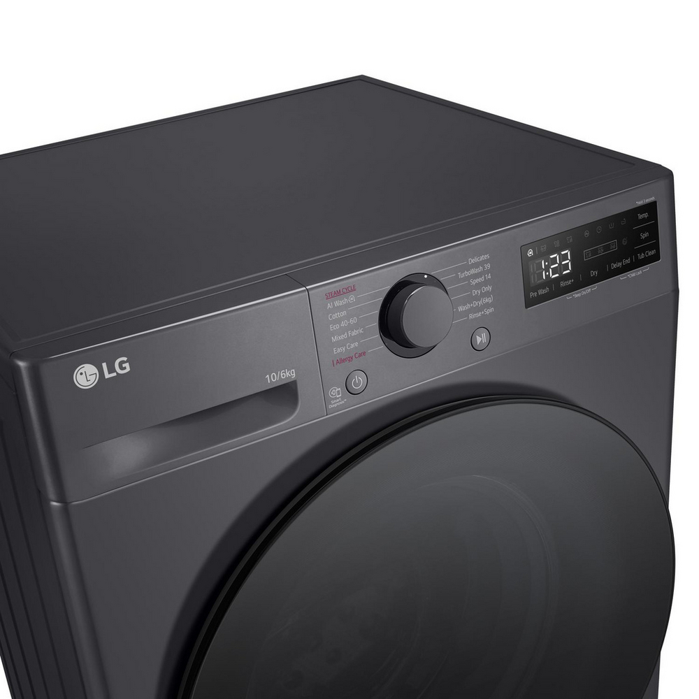 LG FWY706GBTN1 10+6kg 1400 Spin Freestanding Washer Dryer Slate Grey
