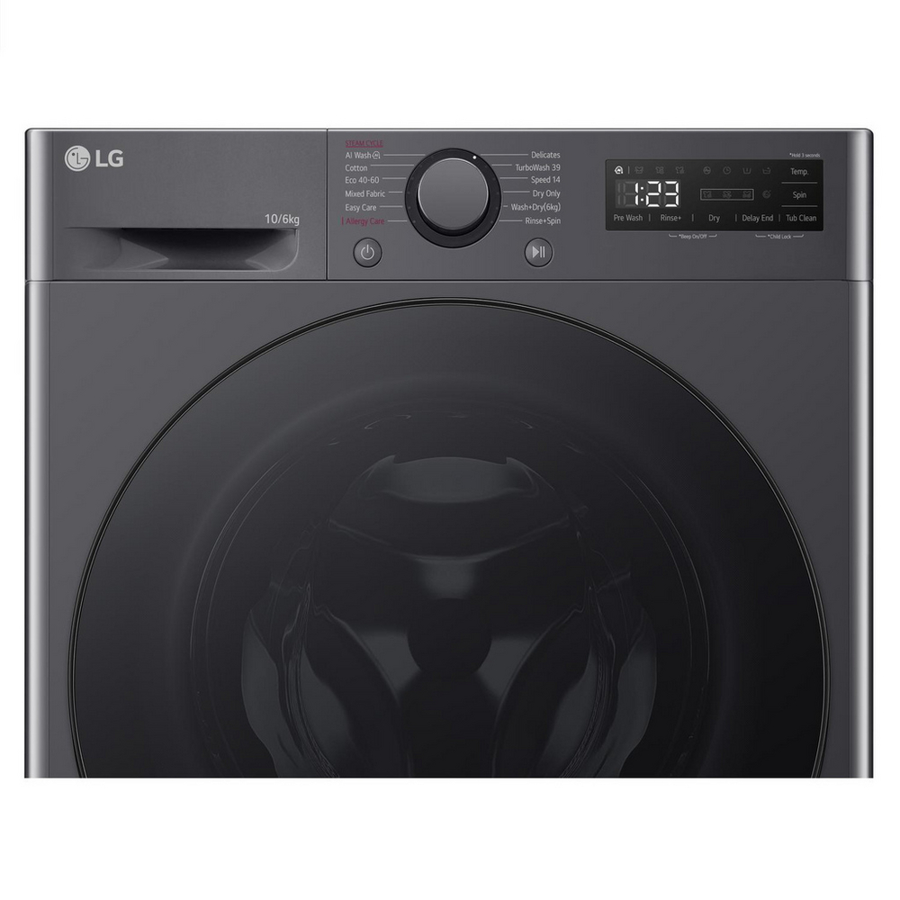 LG FWY706GBTN1 10+6kg 1400 Spin Freestanding Washer Dryer Slate Grey