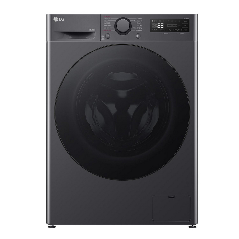 LG FWY706GBTN1 10+6kg 1400 Spin Freestanding Washer Dryer Slate Grey