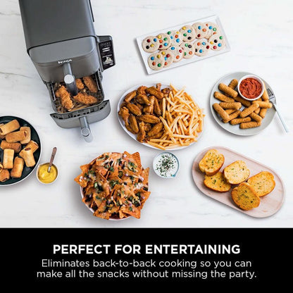 Ninja Double Stack XL 2-Drawer 9.5L Air Fryer Grey SL400UK