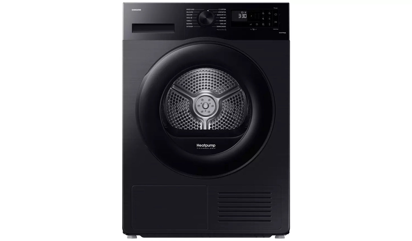 Samsung Series 5 DV90CGC0A0ABEU with OptimalDry 9kg Heat Pump Tumble Dryer Black