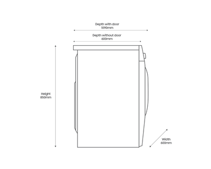 Samsung Series 5 WW11DG5B25ABEU Bespoke AI Front-Load 11kg 1400 Spin Washing Machine Black