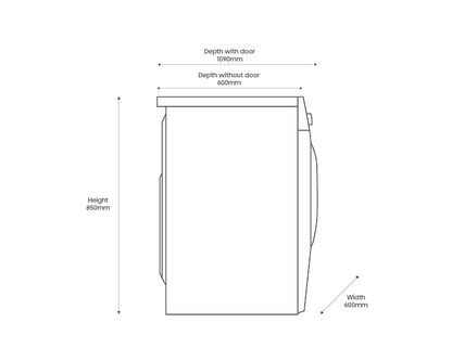 Samsung Series 5 WW11DG5B25AEEU Bespoke AI Front-Load 11kg 1400 Spin Washing Machine White