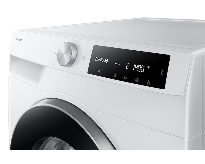 Samsung Series 6 WW90DG6U85LEU1 Bespoke AI Front-Load 9kg 1400 Spin Washing Machine White